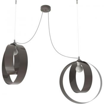 Luci da Soffitto Lumicom Shell Nera Metallica