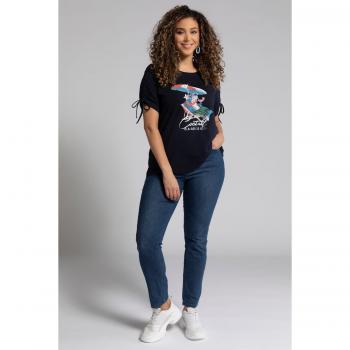 T-shirt Classic Blu Donna Scollo Girocollo Mezze Maniche Taglia 56/58