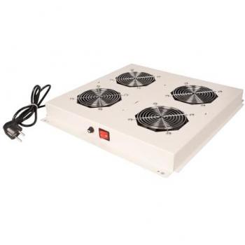 Roline 26210301 – 19″ Dachventilator 4‑Stelliger Lufteinlass (Grau)