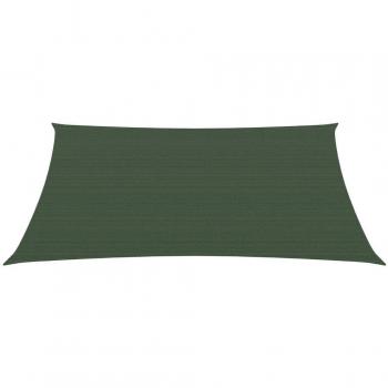 VidaXL Sunshade Sail 160 g/m² Dark Green 3/4x3 m HDPE