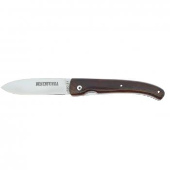Cudeman Survival Edge 0038‑K: Mango cocobolo, hoja de 8 cm – Desenfunda con grabado “Liquidación”