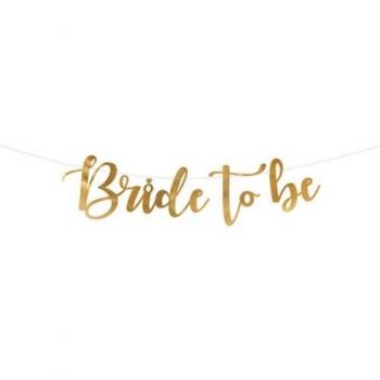 Ghirlanda Bride To Be Oro Metallizzato 80 x 19 cm