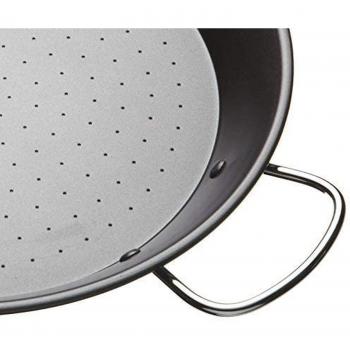 World of Flavours 40cm Grey Non-Stick Paella Pan by KitchenCraft