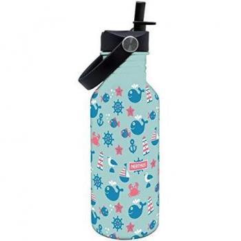 Botella de agua marinos azul 500 ml
