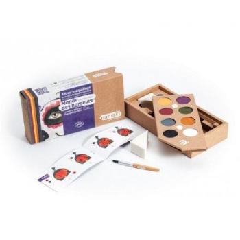 Namaki Kindermakeup “Color Splash” Set – Unisex, Grau/Rot/Gelb/Orange/Grün/Violett/Schwarz/Weiß