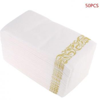 Linen-Feel Paper Guest Towels