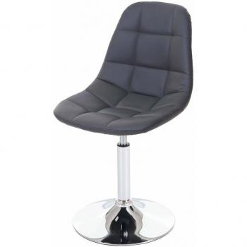 Sedia Sgabello 856 HHG Design Moderno EcoPelle Grigio Scuro