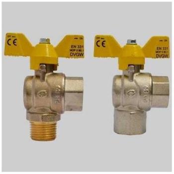 Valvola Sfera Angolo Farfalla ½ F/F Alluminio