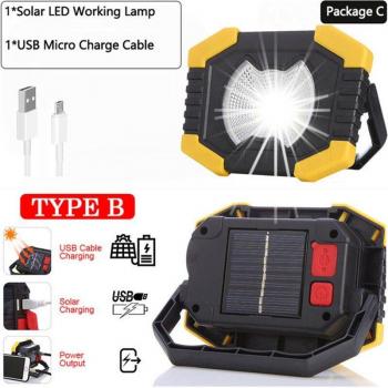 150W LED Work Light 8000lm Rechargeable Portable Spotlight for Camping