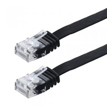 Helos 014851 Cat 6 UTP dünnes Patchkabel 7,5 m schwarz