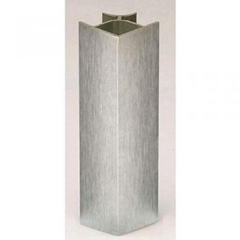 Jonction d'angle PVC 90° - 150 mm - Décor Aluminium - VOLPATO