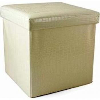 Pouf Pieghevole Galileo in MDF e Similpelle