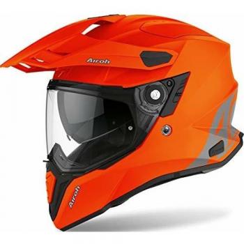 Casco Airoh Commander Touring Arancione Fluorescente Opaco