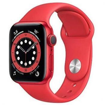 Apple Watch Serie 6 | 40mm | Aluminium Spacegrau | Schwarz Sportarmband | GPS + 4G | Refurbished