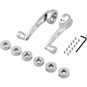 Kit de manivelle en alliage d'aluminium pour fenêtre de voiture, 2 pièces