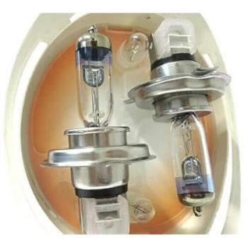 Coppia Lampada H4 12V 60/55W P43t X-Power +50% Luminosità T10 W5W Luci Posizione In Regalo