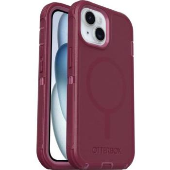 Coque OtterBox Defender - Protection MagSafe - Couleur rose - Compatible iPhone 13, 14, 15