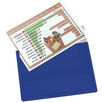 Eichner Magnet-Sichttasche aus Hart-PVC DIN A4 quer, blau
