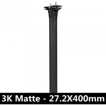 3K Carbon Fiber Bicycle Seat Post for MTB/Road 27.2mm / 30.8mm / 31.6mm
