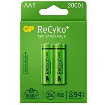 Baterías Recargables RECYKO AA 2100 mAh (2 Unidades)