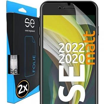 Hüllenfreundliche matte Displayschutz-Folie für iPhone SE (2020) - 2 Stück