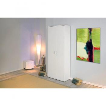Mobile multifunzionale Dmora 2 ante bianco – 70x34x189 cm