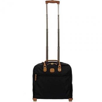 Valigia a Trolley Ultra Leggera Bric's X-Travel Pilotcase Nero con Due Manici 40,5 x 35 x 16 cm