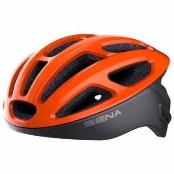 Casco Para Ciclismo Sena R1 Bluetooth Naranja Eléctrico Talla L
