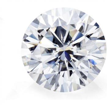 Moissanita 5.5MM Color IJ 0.6CT VVS1 Suelta con Certificado