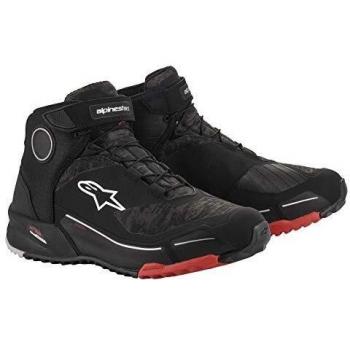 Alpinestars Scarpe Moto CR-X Drystar Nero-Camo-Rosso
