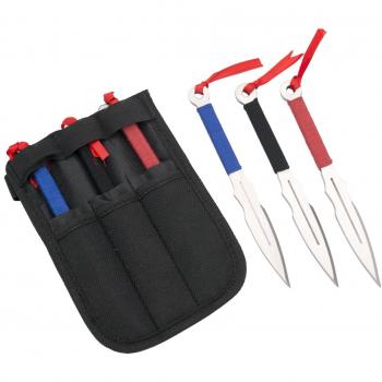 Set de cuchillos arrojadizos Third H7110 con funda de nylon