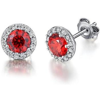 Boucle d'oreille pendante femme 10mm en Or Blanc