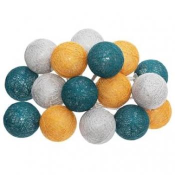 Guirlande Led pile 16 boules Tropi D3,5cm - Atmosphera créateur d'intérieur