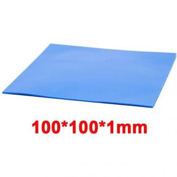 RGEEK 100 Pcs Blue 10mm x 10mm GPU CPU Cooling Conductive Silicone Thermal Pad
