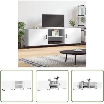 Armoire Multimedia Chic Blanc 150x30x50 cm