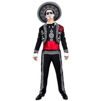 Traje de Esqueleto Día de los Muertos XXL