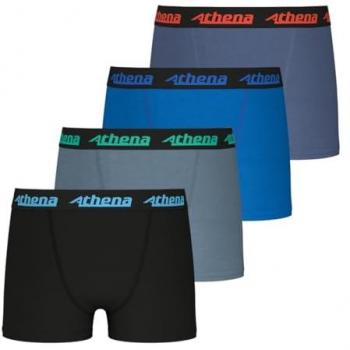 Athena Boxers Multi‑Couleurs – Pack 4 (Garçon)