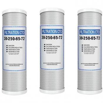 10 Inch Universal CTO Carbon Filter Set (3 Pieces)