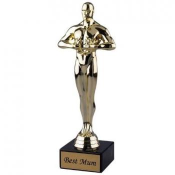 FABRIKSTORES GmbH Trophy Gift for the Best Mum 24cm / 9,45 from daughter or son present for mummy