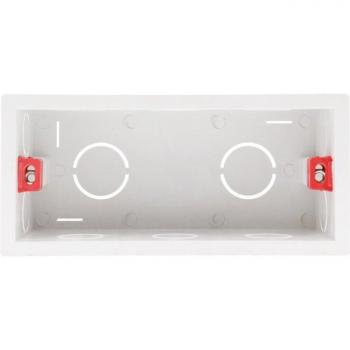 Caja de Montaje Interno EsooLi para Interruptor Táctil y Enchufe USB, 154mm x 72mm, Blanca