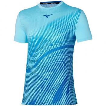 Tee Hombre Charge Shadow Mizuno en Azul Pastel