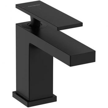 Miscelatore da lavabo Hansgrohe Tecturis E, 122mm di sporgenza, con scarico a tirante, CoolStart, EcoSmart, nero opaco