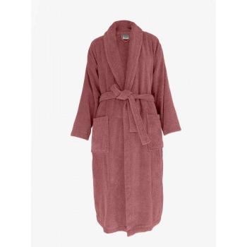 Albornoz col châle Eponge 380 gr/m² Naïa - Vent du sud - Rosa - Talla M