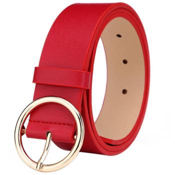 Weimay - Correa de vestidor de cuero, color sólido, para mujer - 1,3 pulgadas de ancho