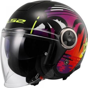 Casque Jet LS2 OF620 Classy Noir Palm