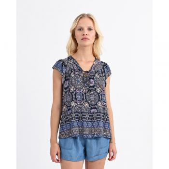 Blusa Molly Bracken estampada navy pia en multicolor