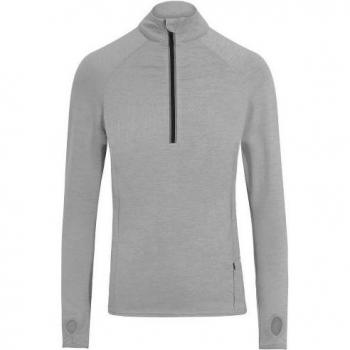 AWDIS Men’s CoolFlex Half Zip Tee (Grey/Silver)