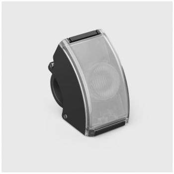 Fanale Anteriore Curve LED Ricaricabile USB - Nero