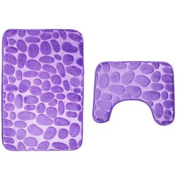 Tapis de salle de bain antidérapant - ensemble de 2 pièces