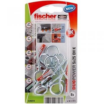 Spina universale duopower 5x25mm + occhiello - 8 pezzi